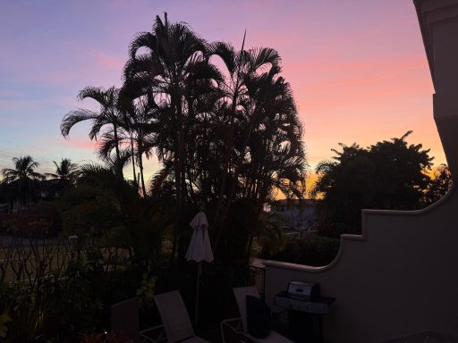 Evening sky from the sundowner deck